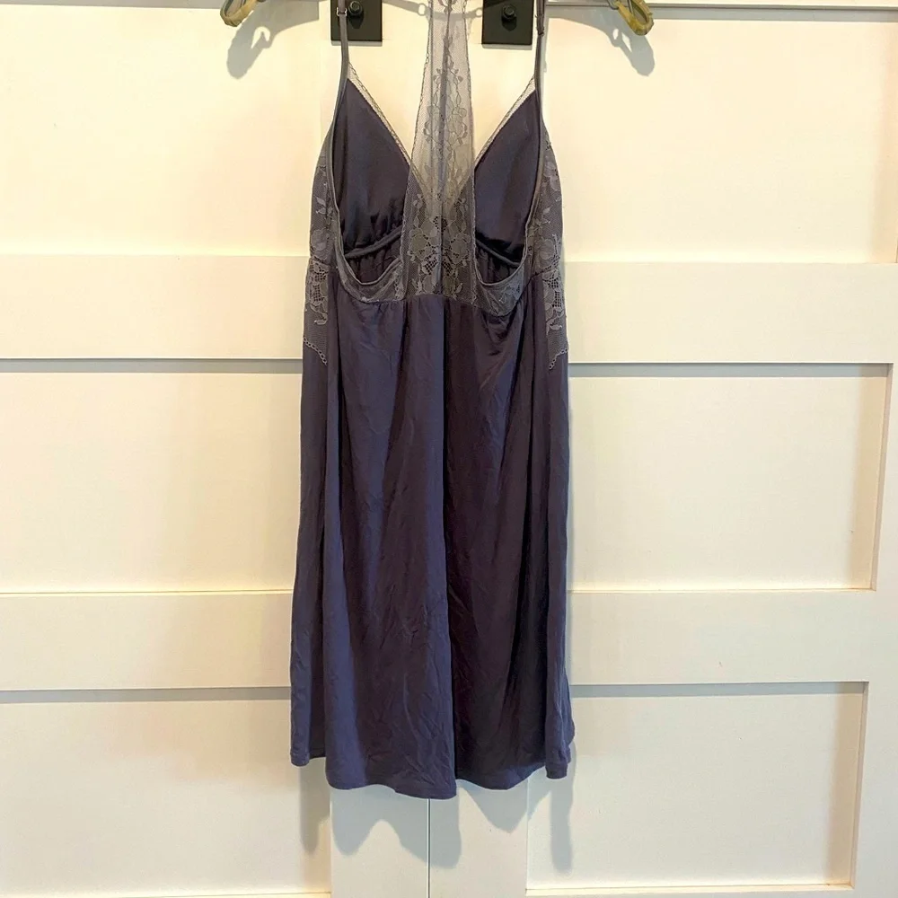 Heavenly by Victoria Supersoft Modal Slip Grey/Lilac size S/P

I2 - Picture 6 of 7